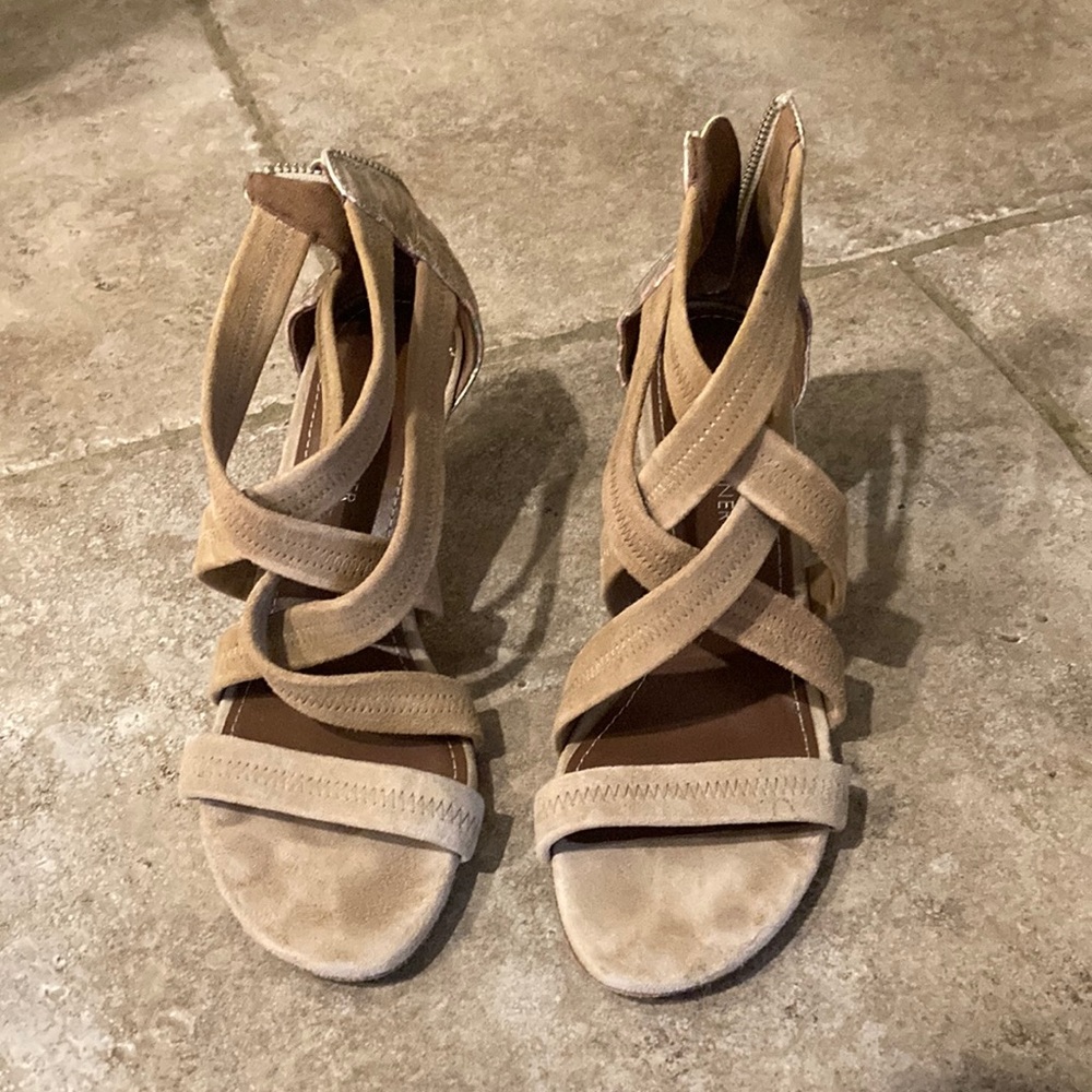Donald J Pliner Strappy Elastic Heels